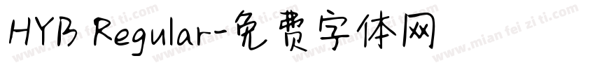 HYB Regular字体转换